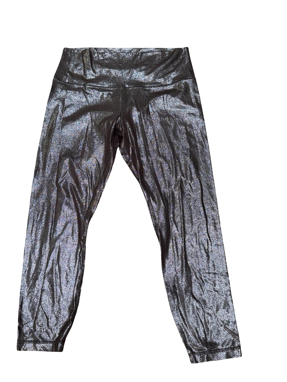 ✨ Lululemon Align High-Rise Crop 21" Radiate Foil Print French Press Size 12 - Picture 7 of 16